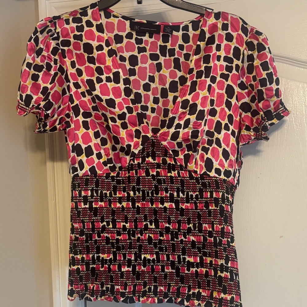 Silk Print Blouse